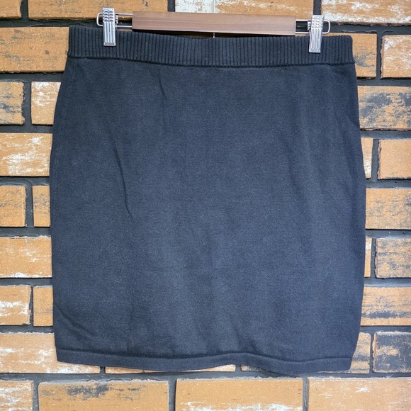 J. Jill Dresses & Skirts - J. Jill Women's Small‎ Black Knit Mini Skirt Cotton Silk Blend Business Casual